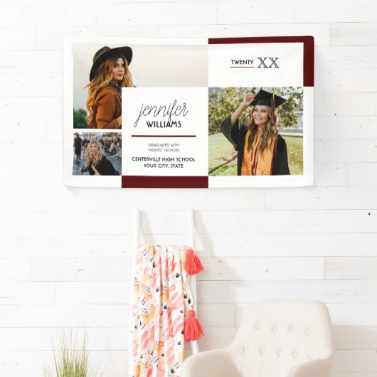 マロン3写真卒業バナー 横断幕 (インサイチュ)