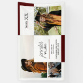 マロン3写真卒業バナー 横断幕 (縦)