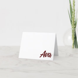 マロン カレッジステーション（テキサス州）オリジナルグリーティングカード サンキューカード