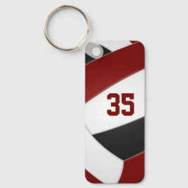 マロン ブラック バレーボール クラブ カラー アスリート 名 キーホルダー