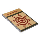 マロン・ローン・スター・キルトデザイン ノートブック (右側)