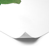 マローの花、ヴィンテージ日本のアート ポスター (角)