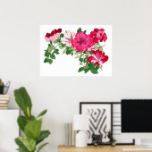 マローの花、ヴィンテージ日本のアート ポスター (ホームオフィス)