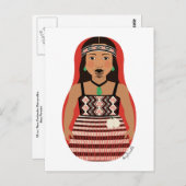 マローリ、ニュージーランド人マトリョーシカ葉書 ポストカード (正面/裏面)