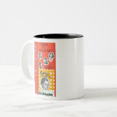 マローンに会う。 1950年代のクラシック家族！ ツートーンマグカップ (正面左)