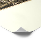 マローン， NYパノラママップ – 1886 ポスター (角)