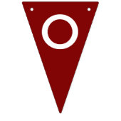 マロ無地のーンカスタマイズカラー バンティングフラッグ (第3の旗)