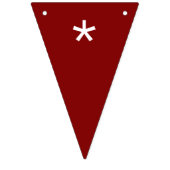 マロ無地のーンカスタマイズカラー バンティングフラッグ (第1の旗)