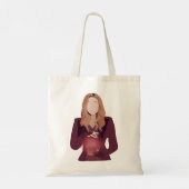 マンおもしろいダーシーアートルイスレトロヴィンテージ トートバッグ (裏面)