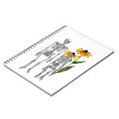 マンおもしろいチンパンジー骨格ブラックアイドスーザン ノートブック (左側)