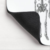 マンおもしろいチンパンジー骨格ブラックアイドスーザン マウスパッド (コーナー)