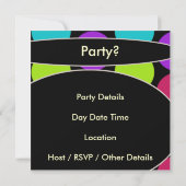 マンおもしろいレトロ50th誕生日パーティー 招待状 (裏面)