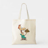 マンおもしろい食べズAサンドイッチトートバッグ トートバッグ (裏面)