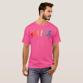マンおもしろいBmxのサイクリング自転車モトクロスライダー Tシャツ (正面フル)