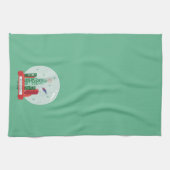 マンすごいメトロポリススノーグローブグラフィック キッチンタオル (横)