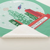 マンすごいメトロポリススノーグローブグラフィック シェルパブランケット (3/4)