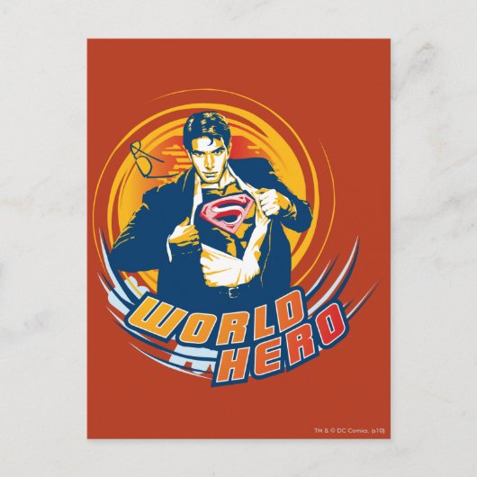マンすごいワールドヒーロー ポストカード (正面)
