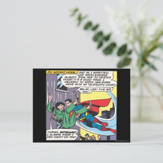 マンすごい漫画パネル – Lois An Instant Later ポストカード (スタンド正面)