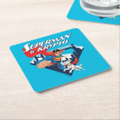 マンすごい&クリプトソーア スクエアペーパーコースター (アングル)