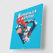 マンすごい&クリプトソーア スクエア壁時計 (傾斜)