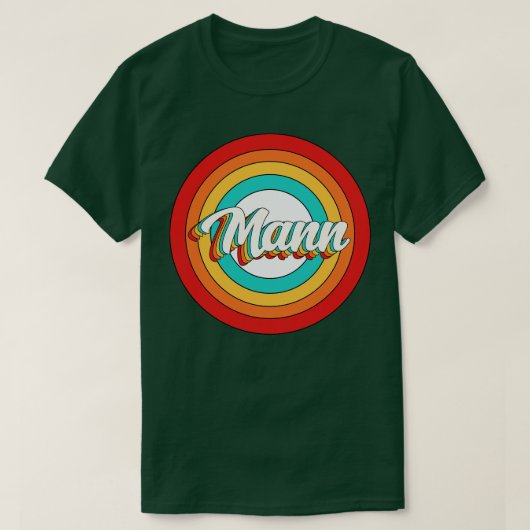 マンの名前シャツ ヴィンテージ マン サークル Tシャツ (デザイン正面)