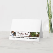 マンアイス魚釣り、誕生日 カード (裏面)