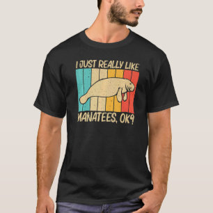 マンアティ かわいい マナティ メンズ レディース 海牛 ジュゴン Tシャツ