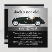 マンアンティークカーバースデーパーティー 招待状 (正面/裏面)