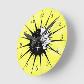 マンアンドサンアート ラウンド壁時計 (傾斜)