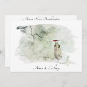 *~*マンアンブレラヒルズジャパンRSVP QR AR27 結婚's 招待状 (正面/裏面)