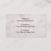 マンインサングラスレトロタイポグラフィプロフェッショナル 名刺 (裏面)