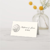 マンインザムーンスターズエスコートカード座席表アイボリー プレイスカード (正面)