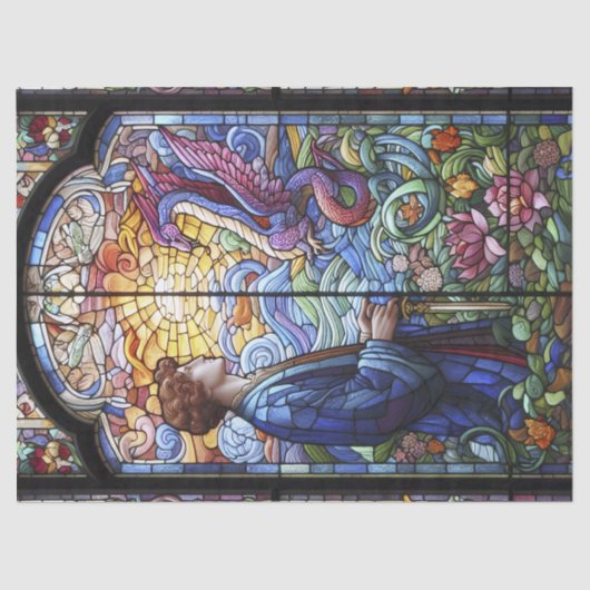 マンウィズドラゴンティッシュペーパー 薄葉紙 (正面)