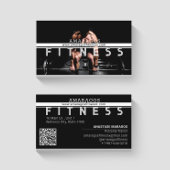 マンウェイトリフティングフィットネス白黒 名刺