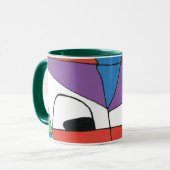 マンカラフル抽象芸術 マグカップ (正面左)