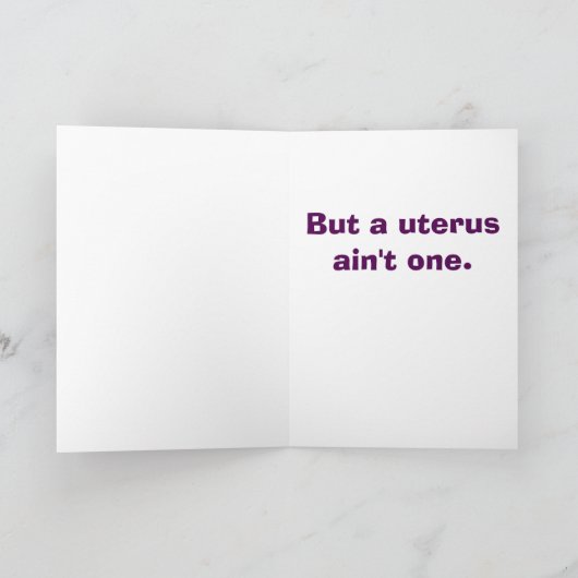 マンガおもしろいで子宮摘出がうまく行く カード (内部)