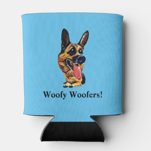 マンガおもしろいーのドイツの羊飼いクーラーボックス 缶クーラー (裏面)