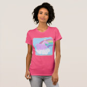 マンガおもしろいーの丸々したユニコーン Tシャツ (正面フル)