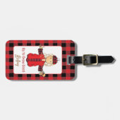 マンガおもしろいーレディスノーことわざウィンタークルーズ ラゲッジタグ (正面横)