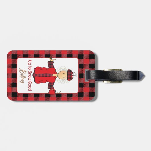 マンガおもしろいーレディスノーことわざウィンタークルーズ ラゲッジタグ (裏面横)