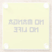 マンガなし ガラスコースター (裏面)