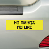 マンガなし バンパーステッカー (車上)