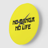 マンガなし ラージ壁時計 (傾斜)