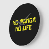 マンガなし ラージ壁時計 (傾斜)