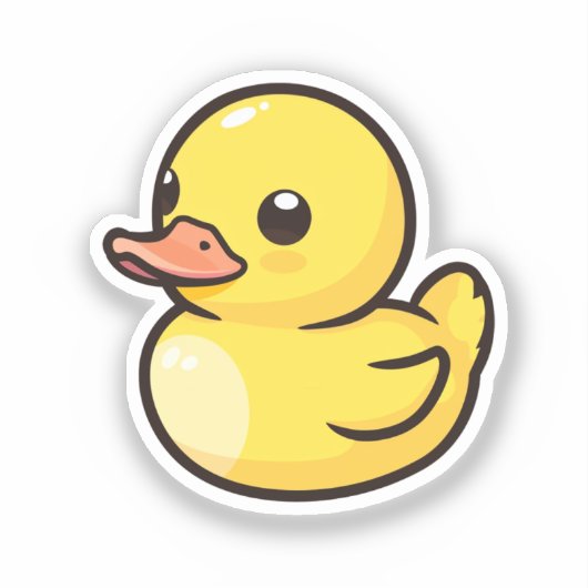 マンガのアヒル シール (正面)