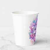 マンガのイルカの赤ちゃんシャワー 紙コップ (右)