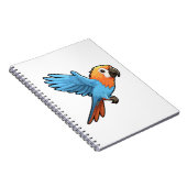 マンガのオウムイラストレーション ノートブック (右側)