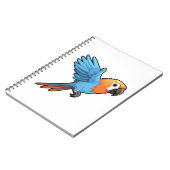 マンガのオウムイラストレーション ノートブック (左側)