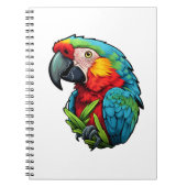 マンガのオウムイラストレーション ノートブック (正面)