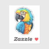 マンガのオウム シール (シート)